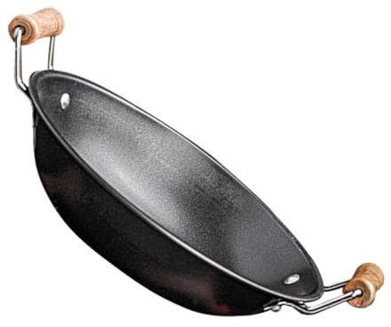ULTECHNOVO Sartén Antiadherente Pequeña Doble Mango Wok Inoxidable Olla de Cocina para Freír Herramienta de Cocina para Cocinar Casa Olla de Metal para Inducción