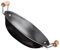 ULTECHNOVO Sartén Antiadherente Pequeña Doble Mango Wok Inoxidable Olla de Cocina para Freír Herramienta de Cocina para Cocinar Casa Olla de Metal para Inducción