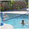 Ligeinsrk Net de Volleyball de Piscine, Filet Plage Plage réglable 15 × 3 Pieds avec Sac Portable, Jeux Piscine Lourds pour Jardin, Jeux d'eau, extérieur, Badminton