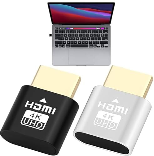 CVMGO 2 Pack 4K Wireless HDMI Streaming Stick, Mirroring Adapter Dummy Plug Headless for TV/PC/Mobile Plug & Play Smart Media Receiver Access Channels Ultra HD Casting Device