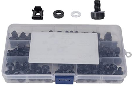 HIAKDOFT 1 Set Cage Screws and Nuts for Server Rack Mounting Hardware Easy Installation Compatible with Server Cabinets and Practical Design