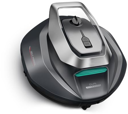 Limpiador de Piscina Robótico Inalámbrico, Motor Dual 43.2W, Control Remoto por App, Batería 5200mAh, Depósito 2.5L, Filtro 180um, para Superficies Múltiples