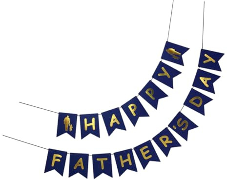 PLAFOPE 1 Satz Banner zum Vatertag Stilvolle Hängedekorationen aus Langlebigem Material Bunte Vatertags Wimpel für Partydekoration Einfache Montage für Vatertagsfeier