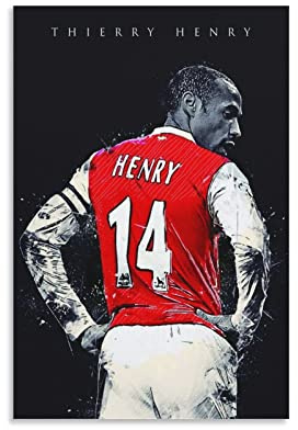 WQBYDS Leinwand Druck Poster 50 * 70cm Senza Cornice Thierry Henry Poster Decorazione Soggiorno Camera da letto Pittura