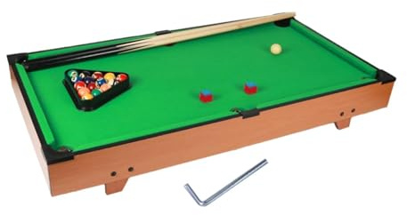 KIXZSAZ Mini Billardtisch für die ganze Familie – Unterhaltungsgeschenk, lustiges und spannendes Spiel, ideal zum Stärken des Familienzusammenhalts. Mini