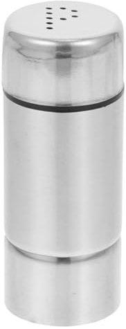 NOLITOY Stainless Steel Spice Jar Salt and Pepper Shaker with Refillable Seasoning Container, Practical Kitchen Gadget for Home Use, Sturdy Silver Condiment Bottle