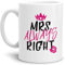 Tassendruck Partner-Tasse Mrs. Always Right Weiss/Mug/Cup/Geschenk/Für Sie/Mr. & Mrs./Beste Qualität - 25 Jahre Erfahrung