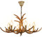 Geweih Kronleuchter mit Antler Decken Leuchte lampe/luster antike Schlafzimmer Lichter Licht antiken Jane Wohnzimmer leuchtet Korridor Vintage-Stil Harz Hirsch Horn (6 Lichter)