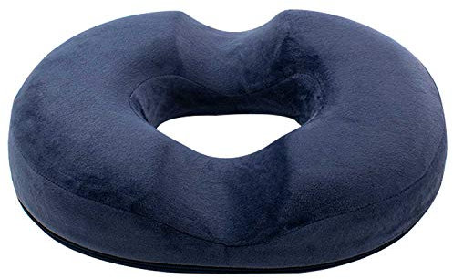 TRIXES Ring-Donut-Kissen - Keilkissen- ideale Rückenstütze - Steißbein-Schmerz-Linderungskissen und bei Ischias - prima bei Hämorrhoiden - Schwangerschaft - Mutterschaftskissen
