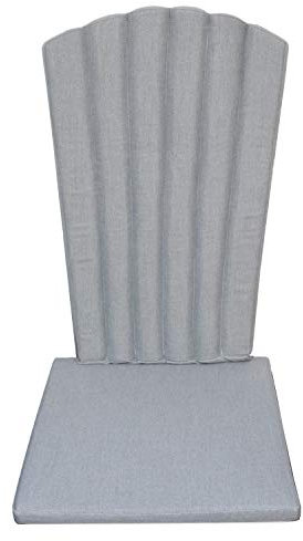 NEG Adirondack Sitzpolster Kissen/Stuhlauflage Steve (grau) für Gartenmöbel-Serie Marcy