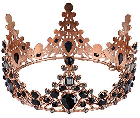 Minkissy Barock Braut Hochzeit Kronen Und Diademe Strass Barock Vintage Abschlussball Königin Kronen