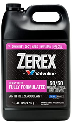 Zerex Fully Formulated Pink Heavy Duty 50/50 Ready-to-Use Antifreeze Coolant 1 Gallon