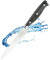 Sabatier Professional All Purpose Utility Kitchen Knife - 5in/12cm Full Tang Taper Ground Stainless Steel Blade. Unique Grey Pakkawood Triple Rivet Handle. Lifetime Performance 25yr Guarantee