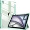 Fintie Hybrid Hülle für iPad Air 11 Zoll M3 2025/ M2 2024, iPad Air 5/4 Gen (2022/2020) 10,9 Zoll mit Stifthalter - Stoßfeste Schutzhülle mit transparenter Hartschale auf der Rückseite, Grün
