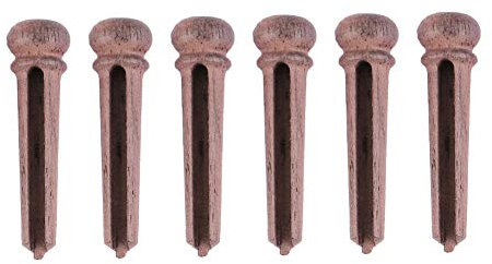 6pcs Gitarre Brücke Pins Stifte Gitarre Bridge Pins Rose Wood String Peg Guitar Bridge Pins Tuning Inlay Pin Ersatzteile Instrumentenzubehör für Akustikgitarre
