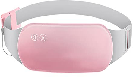 Cordless Heating Belt Portable Menstrual Pain Relief Belt USB Electric Heating Massage Waist Belt Heating Pad Fast Heating Pad, Heated Waist Belt for Cramps,Back,Abdomen,Period Pain Relief (Pink)