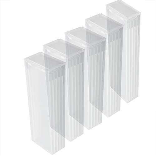 5Pcs Plastic Microscope Glass Holder Slide Box for 5 Slides