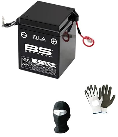 Compatible avec Honda XL S 125 dal 1979 al 1982 Batterie BS 6N4-2A / A-4 SLA DÉJÀ PRÊTE À l'emploi Batteries Scooter Moto Scooter 4.2 AH AMP 6 Volt 71X71X93MM