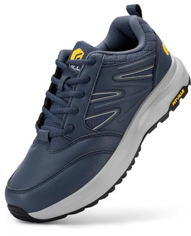 FitVille Scarpe Uomo Extra Larghe Scarpe da Running Corsa Leggere Traspiranti Sneakers da Ginnastica con Supporto per L'Arco Plantare 49 EU X-Larga