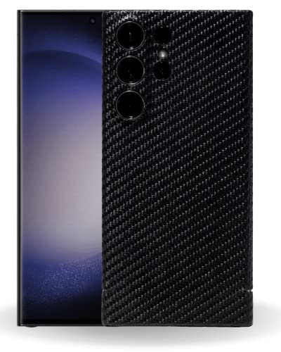 REUTERSON Carbon Cover Samsung S23 Ultra | Echtes Carbon | Made in Germany | Edles Design | Originale Carbon-Haptik | Hochwertige Handyhülle aus Carbon