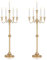 Wedding Candelabra Tall Floor Candelabras - 2Pcs Gold 5 Arm Candelabra Inweder 88cm Metal Spiral Candlestick Holders Antique Candle Holders for Christmas Table Centrepieces Events Ceremony Reception