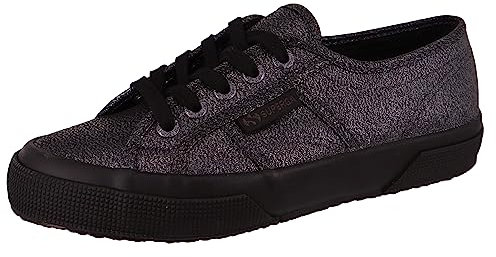Superga Damen Low Sneaker 2750 LAME Low Top S001820 Schwarz, Groesse:40 EU