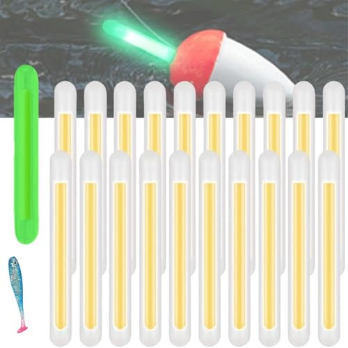 BAOSROY Nachtlicht Knicklicht Angeln,20pcs Knicklichter Angeln,Leuchtstäbe Angeln,Knicklicht für Angelruten,Fishing Knicklichter,Knicklicht Posen,Fishing Light Float,Glow Sticks Fishing,Knicklichter
