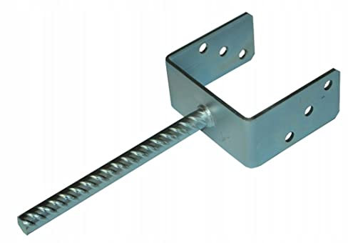 MiG-met - Pfostenträger zum Einbetonieren - U 140mm - Pfostenanker zum Einbetonieren - Aufschraubhülse für Holzbalken - Pfostenträger Höhenverstellbar - Einschlaghülse