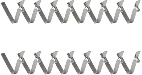 INCREWAY Zeltstangen-Clips, 16 Stück, Kajak-Paddel-Feder-Clips, Edelstahl, Zeltstange, Druckknopf-Federklemmen für Camping, Kajak, Paddel, Zeltstange, 3 mm