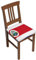 EVIUS Stuhl-Sitzbezug mit Costa Rica-Flagge, abnehmbar und waschbar, für Restaurants, Büros, 36 x 36 cm, 4-teilig