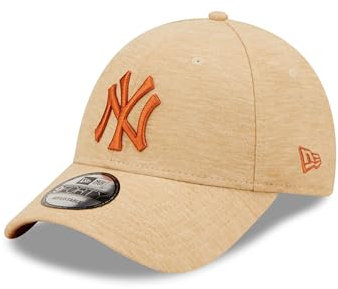 New Era New York Yankees 9Forty Cap Baseball Kappe verstellbar Schnalle Teamlogo gebogener Schirm beige - One-Size