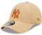 New Era New York Yankees 9Forty Cap Baseball Kappe verstellbar Schnalle Teamlogo gebogener Schirm beige - One-Size