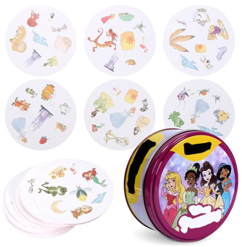 Philoctes Kartenspiel Kinder, Princess Kartens, Familienspiel Kinderpuzzlespiell für 2-8 Spieler ab 4 Jahren für Spieleabend mit Freunden Silvester oder Spielzeug Geschenk Für Jungen Mädchen…