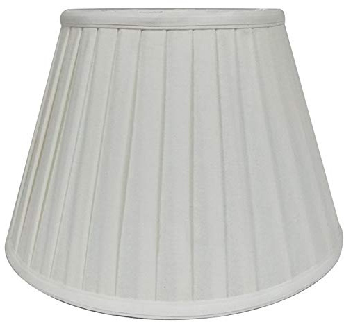 CWCQGH Plissee-Lampenschirm, weiß, geeignet für Tischlampen und Stehlampen mit E27-Schraube, 45 cm