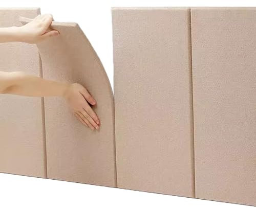Kopfteil Wandkissen Wandpolster Bett - Wandpaneele Selbstklebend - Kinderzimmer, 30x60cm, 5PCS, Isolierung, Wandpolsterung Wandschutz Bett Polsterpaneel Wandverkleidung (Farbe : Bronze)