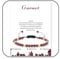 Hernin Bracelets de Pierres Naturelles pour Femmes 4mm Naturelle Bracelet avec Perles en Or Bracelet Naturel Réglable avec Corde Tressée pour Femmes Hommes (Grenat)