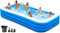 Piscine gonflable, 330,2 x 182,9 x 55,9 cm, surdimensionnée et épaisse avec pompe, piscines pour adultes, famille, jardin, jardin, fête aquatique d'été