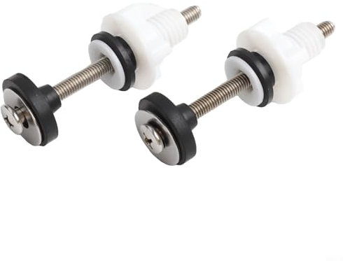 Toilet Tank Repair Kit - Stainless Steel Close Coupling Bolts, Nuts, Rubber Seal Gasket for 2 & 3 Flush Valves, Leakage Fix Set