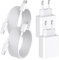 iPhone 16 Chargeur, 4-Pack [Certifié Apple MFi] 20W USB C Chargeur Rapide et 2M Cable Charge Secteur Mural Adaptateur Alimentation pour iPhone 16/16 Plus/16 Pro/16 Pro Max/15/15 Plus/15 Pro/15 Pro Max