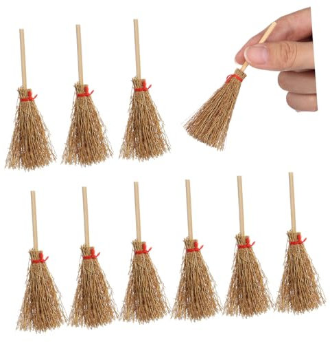 IWOWHERO 10pezzi Mini Scope per Halloween con Decorazioni per Costumi Strega Accessori per e Decorazioni Appendere Piccole