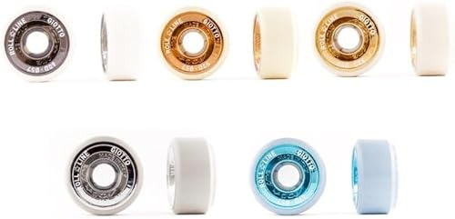 L'ESTEL SKATES - Roll Line - Roll-Line Giotto - Juego de 8 Ruedas +16 Cojinetes para Patinaje artístico sobre Ruedas para Patinaje Libre. Diámetro 57 mm. (47D)