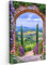 MuchoWow© Bild auf Leinwand Klein 20x30 cm Mini Schlafzimmer Bilder Badezimmer Wand Deko Wohnzimmer Modern Wanddeko Bilderwand Geschenk Fensterblick - Toskana - Landschaft - Einfahrt