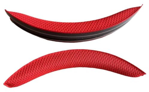 Ersatz Ohrpolster Kompatibel mit Logitech G930 G430 F450 G35 G231 kabelloses Gaming-Headset Ohrenschützer Atmungsaktives Mesh+Memory Schwamm Proteinhaut Abdeckung (Bügelpolster RT,1:1)