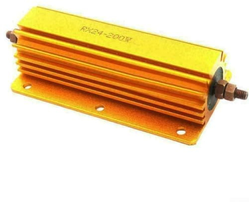 Aluminium-Widerstand, 200 W, mit Kühlkörper, 1, 2, 4, 8, 10 Ohm, fest gewickelte Widerstände für Audio-Geräte, Dummy-Lasttest (8 Ohm, 8R)