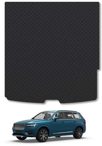 Volvo XC90 (2015+) 3mm Rubber Boot Mat | Tailored Fit Durable Boot Liner Full Coverage Protection Waterproof Accessories Easy Clean Anti Slip Made in the UK