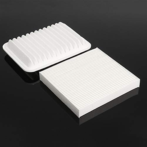 1 Set di Kit Filtro Aria abitacolo Motore Camion Bianco per Toyota Yaris 2007-2017 Filtro Aria condizionata Auto