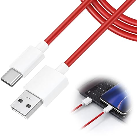 Ajsdvog 65W USB C Charging Cable 1M USB A to C Fast Compatible with OnePlus | Compatible with OnePlus 11, 10 Pro, Nord 2T, 8, 7 Pro, 7T, 6T, 6, 5T, 5, 3T, Reno, A80 A60 A40 - Nord Serie