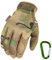 Mechanix WEAR ORIGINAL Einsatz-Handschuhe, atmungsaktiv & abriebfest + Gear-Karabiner, Original Glove in Schwarz, Coyote, Multicam/Größe S, M, L, XL (XL, Multicam)