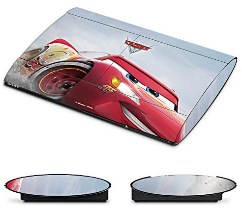 DeinDesign Skin kompatibel mit Sony Playstation 3 Superslim CECH-4000 Folie Sticker Lightning McQueen 95 Offizielles Lizenzprodukt Cars