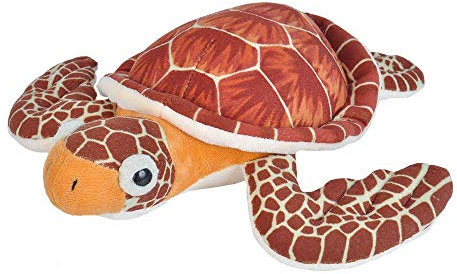 WILD REPUBLIC Cuddlekins Mini Unechte Meeresschildkröte, Stofftier, Baby-Geschenk für Mädchen und Jungen, Kinder Plüschtier, Kuscheltier Für Babys, Spielzeug aus Recyclingmaterial, 20 cm